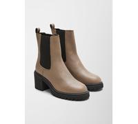 Lederstiefel mit Blockabsatz 37 braun 6006626.341.37