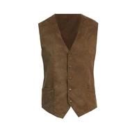 Lederweste Herren Outdoor Winter, Sportweste Leicht Regular Ärmellose Weste Ohne Kapuze Weste Vintage Herrenwesten Sportlich V-Ausschnitt Elegante Mit Knöpfen Anzugweste Hochzeit Freizeitweste