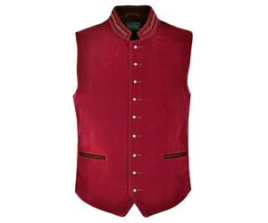 Lederweste JCC "3102075Ecom", Herren, Gr. 48, rot (wine rot), Obermaterial: 100% Polyester; Innenfutter: 100% Polyester, Westen (86094822-48) wine rot