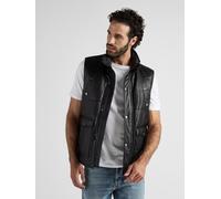 Lederweste JCC "3102169", Herren, Gr. 52, schwarz, Obermaterial: 100% Lammleder; Lining: 50% Polyester, 50% Baumwolle; Padding: 100% Polyester, Westen (88461349-52) schwarz