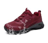 LEDINEY Wanderschuhe Damen Wasserdicht Leicht für Trail Trekking Camping Outdoor, Rot/Ausflug, einfarbig (Getaway Solids), 37.5 EU