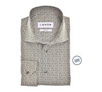 Ledȗb Modern Fit Hemd dunkelgrün, Gemustert