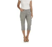 Lee Austyn Cargo-Caprihose für Damen, lockere Passform, mit Strickbund - Grau - 36