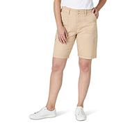 Lee Avey Damen-Bermuda-Shorts mit Strick-Taille, lockere Passform, Café, 46