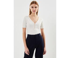 Lee - Bekleidung Ss Henley Ecru - weiß - Größe S