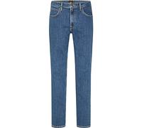 Lee Brooklyn Straight Herren Jeans, Mid Stonewash, 34W / 30L