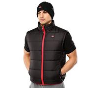 Lee Cooper Arbeitskleidung Herren Arbeitssicherheit Leichte Padded Vest Gilet Warmer mit Kontrastnähten, Schwarz, X-Large