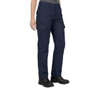 Lee Cooper Damen Arbeitshose Cargo - Robuste Workwear Hose mit Mehreren Taschen, Easy Care Arbeits Hose Regular Fit mit Reißverschluss Marineblau, 46 EU - 30L