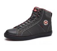 Lee Cooper Herren Arbeitskleidung der Frauen Unisex Retro Styled Baseball Arbeitssicherheit Trainer Stiefel Schuhe SB SRA, Grau, 36 EU