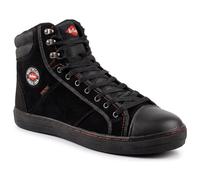 Lee Cooper Herren Arbeitskleidung der Frauen Unisex Retro Styled Baseball Arbeitssicherheit Trainer Stiefel Schuhe SB SRA, Schwarz, 46 EU