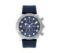 Lee Cooper Herren JP15-B Uhrwerk Uhr, Multifunktionsdisplay und Metallarmband - LC07631.399 Blaues Armband, Armband