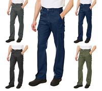 Lee Cooper LCPNT205 Herren-Pflegeleichte Berufssicherheitshose im klassischen Cargo-Stil mit mehreren Taschen, Marine, 34W / 31L