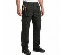 Lee Cooper LCPNT206 Arbeitskleidung Herren Multi Pocket Pflegeleicht Strapazierfähige Kniepolstertaschen Sicherheit Arbeit Cargohose, Schwarz, 38W/33L