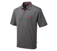 Lee Cooper LCTS017 Herren-Poloshirt, Arbeitskleidung, atmungsaktiv, grau, Größe M