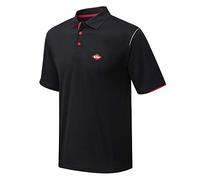 Lee Cooper LCTS017 Herren-Poloshirt, Arbeitskleidung, atmungsaktiv, schwarz, Größe XL