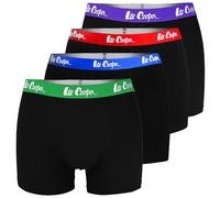 Lee Cooper Premium Trunks Boxershorts für Herren aus Baumwolle Set 4 Pack XXL | Elastischen und weichen Unterhosen für Männer mit idealer Passform | Perfekte Gemütlich und Qualität