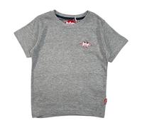 Lee Cooper, T-Shirt, Junge, Mädchen, (4 bis 14 Jahre), Polo, Tank Top, Hemd, Print, Bekleidung, Unisex, Kinder, Sport, atmungsaktiv, Modell GLC80701 TS S8-6A, GRIS
