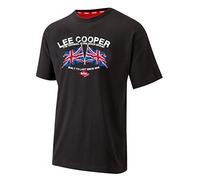 Lee Cooper Workwear Herren Bedrucktes T-Shirt mit Rundhalsausschnitt und kurzen Ärmeln, Schwarz, 3XL