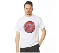 Lee Cooper Workwear Herren Bedrucktes T-Shirt mit Rundhalsausschnitt und kurzen Ärmeln, weiß, XXL