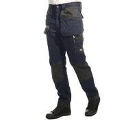 Lee Cooper Workwear LCPNT245 Herren Holster-Mehrfachtasche mit Knieschoner-Taschen Stretch-Cargohose, Marineblau, 32W (31" Reg Leg)