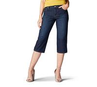 Lee Damen Relaxed Fit Capri Jeans, Lagune, 38