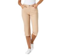 Lee Damen Capri Jeans Relaxed Fit, Café, 48