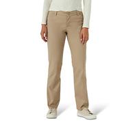 Lee Damen Faltenfreie, Lockere Passform, Gerades Bein Hose, Flax, 46 Lange