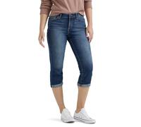 Lee Damen Flex Motion Regular Fit 5 Pocket Capri Jeans, Bewitched, 34