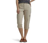 Lee Damen Flex-to-go Cargo-Caprihose, mittelhoch, entspannte Passform Hose, Pioneer Beige, 48