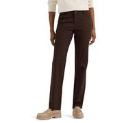 Lee Damen Hose mit geradem Bein, knitterfrei, entspannte Passform, gerades Bein, Espresso, 48