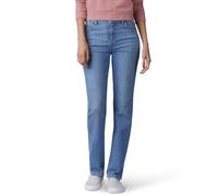 Lee Damen Instantly Slims Classic Relaxed Fit Monroe Straight Leg Jeans, Inspire Blue, 40 Long