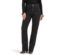 Lee Damen Jeans mit geradem Bein, Relaxed Fit - Schwarz - 36