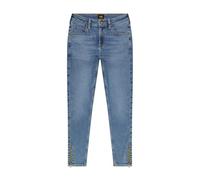 Lee Damen Jeans Scarlett High Zip, High Waist Skinny Cropped Fit, Skinny Bein