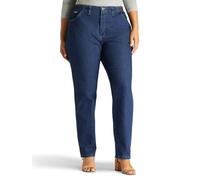 LEE Damen-Jeans, Übergröße, Relaxed-Fit, elastischer Bund - Blau - 50 Zierlich