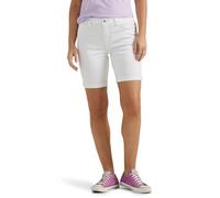 Lee Damen Legendäre Denim-Bermuda Jeans-Shorts, Weiss/opulenter Garten, 50