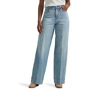 Lee Damen Legendäre hohem Bund Jeans, Morning Veil, 38