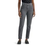 Lee Damen Legendary High Rise Mom Jeans, Verwaschenes Schwarz, 50