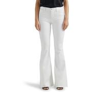 Lee Damen Legendary Mid Rise Flare Jeans, Helles Weiß, 44