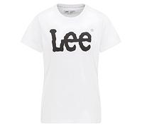 Lee Damen Logo Tee T-Shirt, Weiß, Small