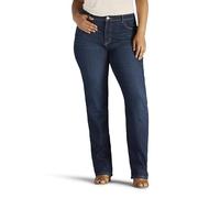 Lee Damen Plus Size Instantly Slims Classic Relaxed Fit Monroe Straight Leg Jeans, Ellis, 50