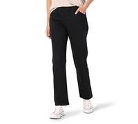 Lee Damen Petite Ganztägige lockerer Passform Hose, Jet Black, 36 Zierlich