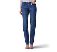 Lee Damen Petite geradem Bein, entspannte Passform Jeans, EL Paso Blau, 36 Kurz