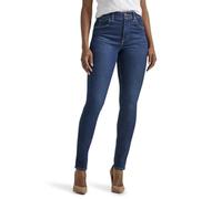 Lee Damen Petite Ultra Lux Comfort with Flex Motion High Rise Skinny Jeans, Deepest Dark, 50 Zierlich