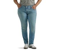 Lee Damen Plus Size Legendary Mid Rise Straight Leg Jeans, Anchor, 54 Mehr Lange