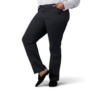 Lee Damen Plus Size Relaxed Fit All Day Straight Leg Pant Hose, Charcoal Heather, 48 Mehr Zierlich