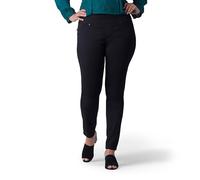 Lee Damen Plus Size Sculpting Slim Fit Skinny Leg Pull on Jeans, Schwarz, 48 Mehr Lange
