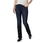 Lee Damen Regular Fit Bootcut Jeans, Blackout, 42 Kurz