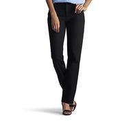 Lee Damen Relaxed Fit geradem Bein Jeans, Schwarze Baumwolle, 36 Kurz