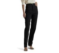 Lee Damen Relaxed Fit Side Elastic Tapered-Leg Jeans, Doppel schwarz, 46