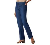 Lee Damen Relaxed Fit Straight Leg Jeans, Meridian, 48 Long